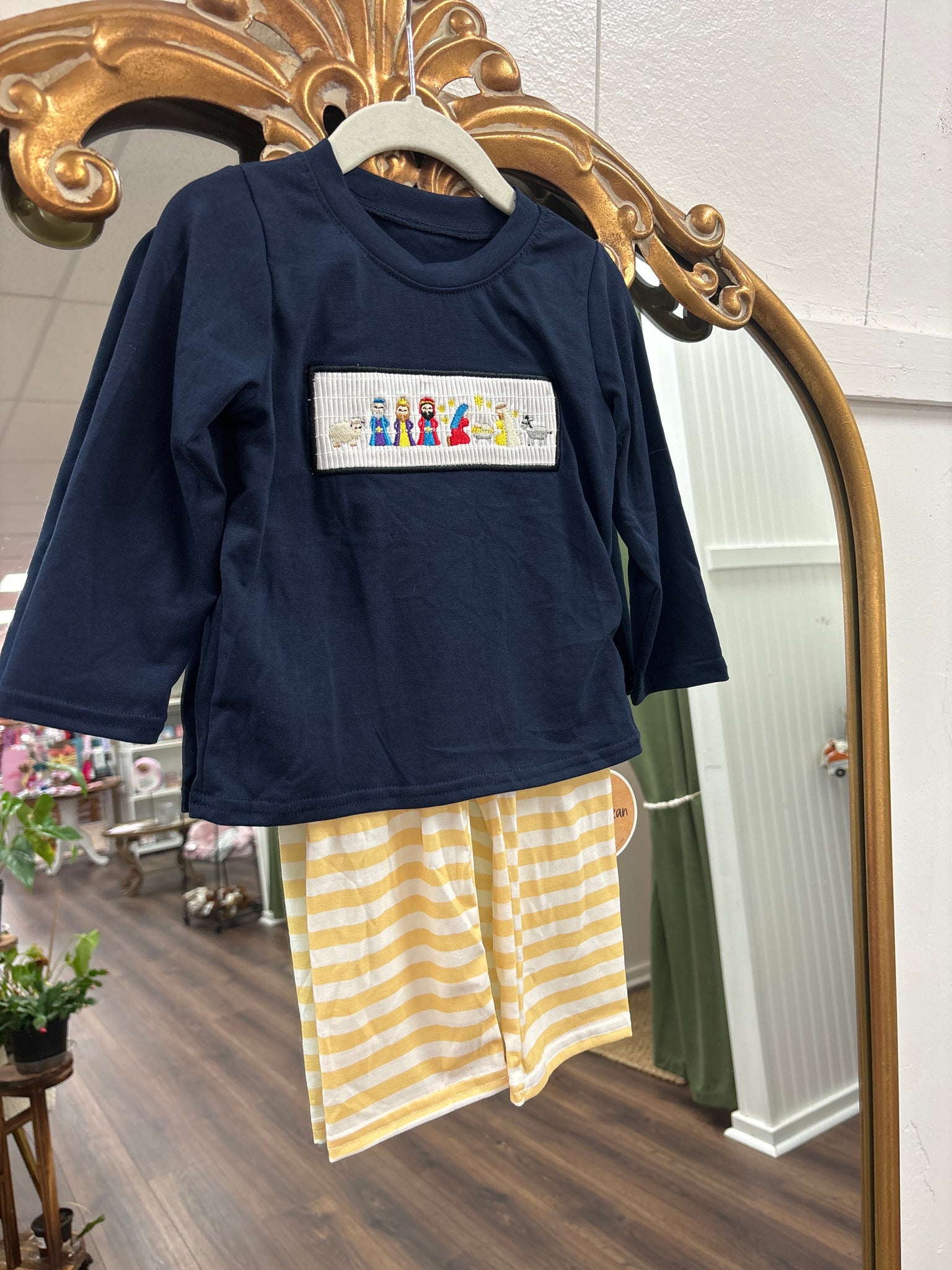 Smocked Nativity Boys Set