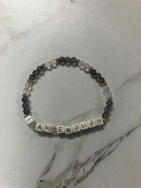 Beaded Word Bracelets  | Beaded By KC