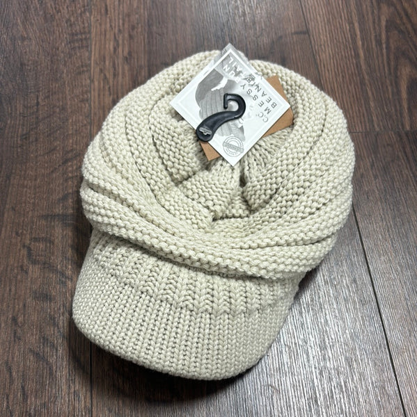 C.C. Knit Ponytail Beanie