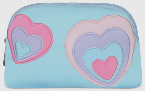 Happy Heart Oval Cosmetic Case