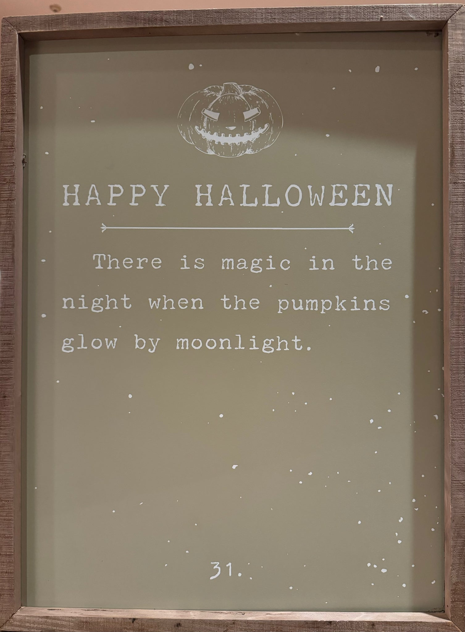 Halloween Magic In The Night Box Sign