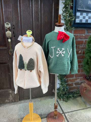 Girl’s Holiday Knit Sweaters