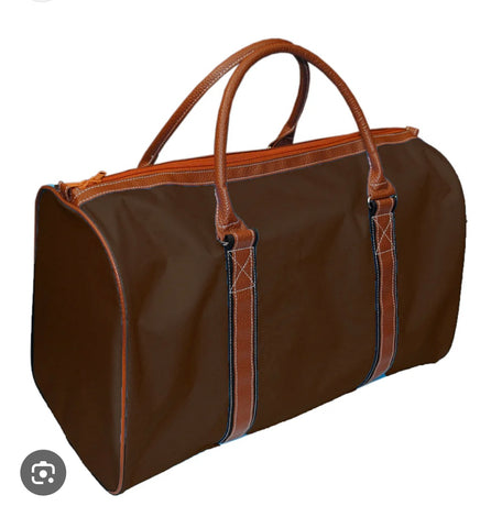 Men’s Mocha Canvas Duffle Bag