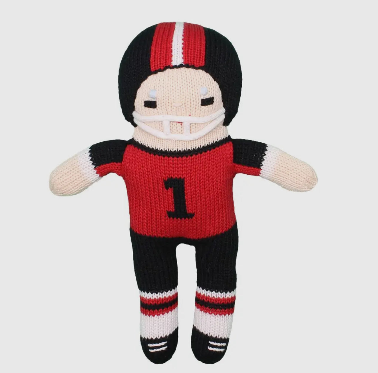 Football Player Knit Rattles