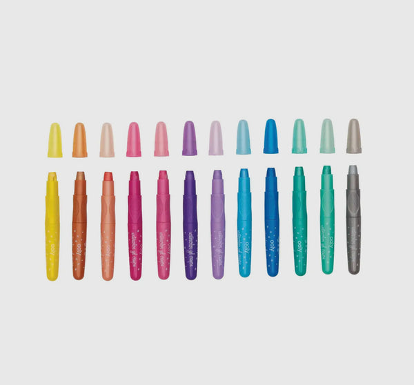 Rainbow Sparkle Gel Crayons