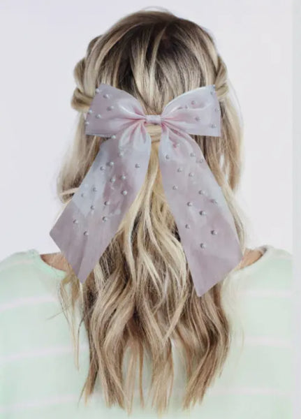 Pearl Hair Bow