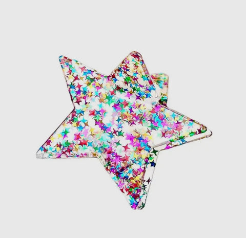 Glitter Star Claw Clip