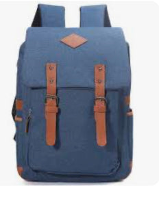 Mad Man Blue Messenger Rucksack Backpack