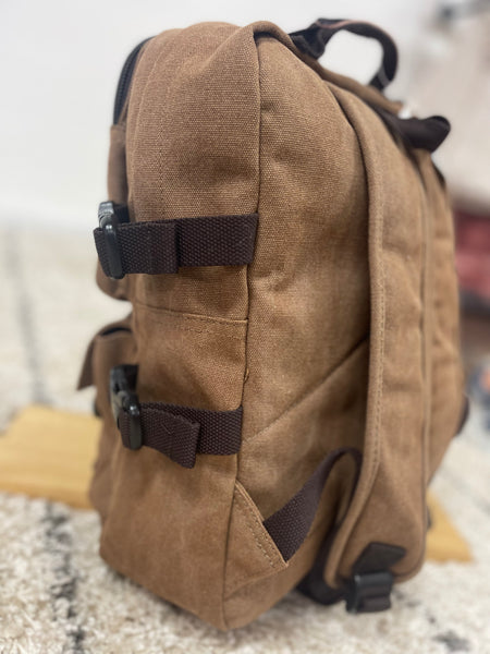 Chestnut Canvas Backpack