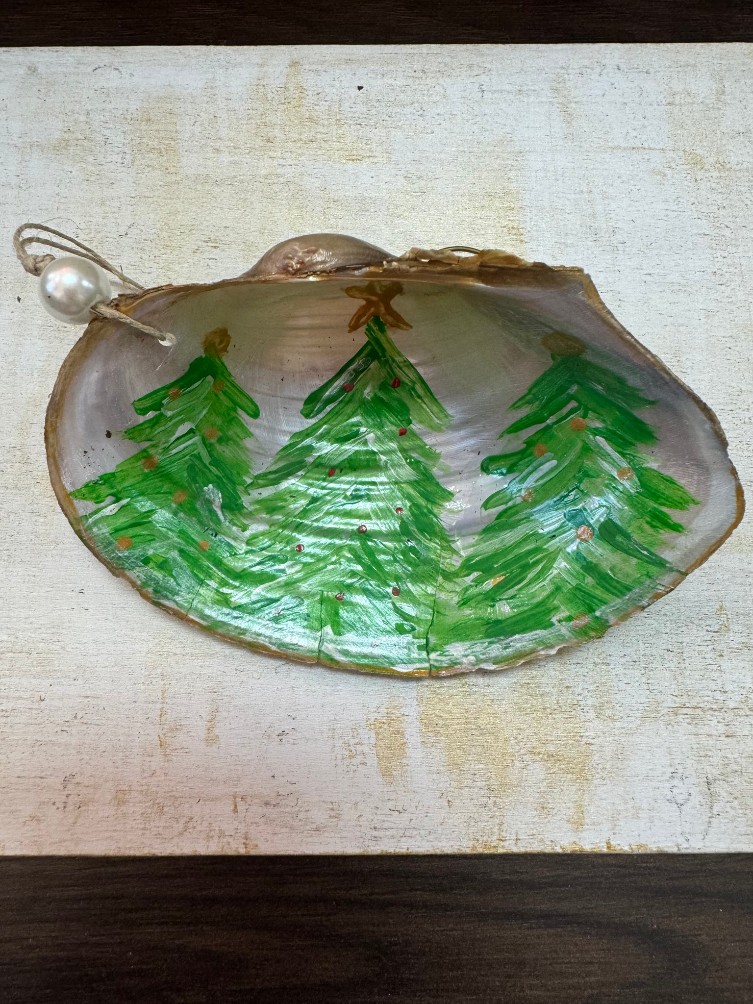 Trio of trees ornament