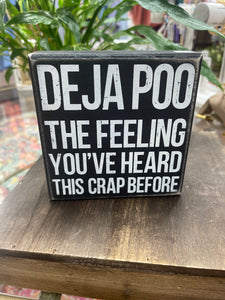 Deja Poo Box Sign