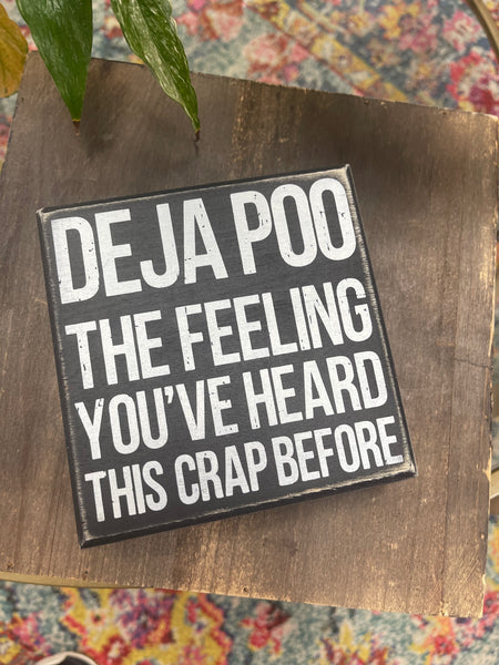 Deja Poo Box Sign