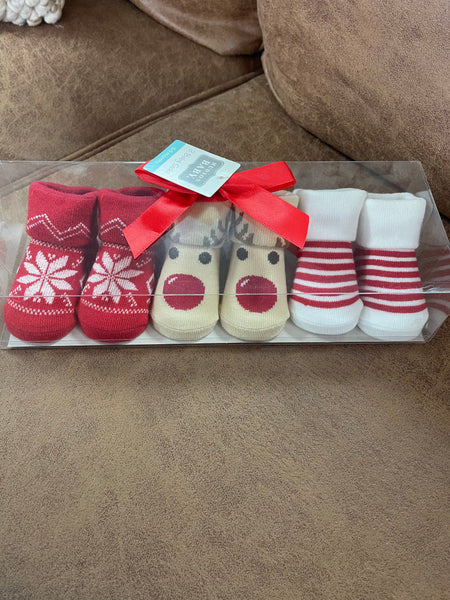 Christmas Baby Socks Set