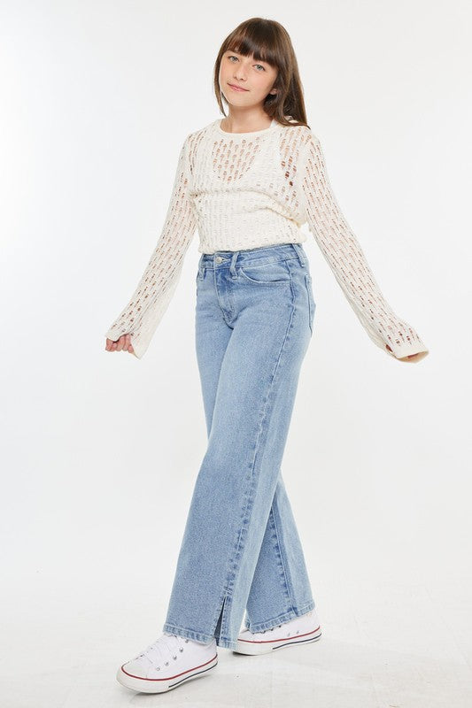 Girls KanCan Wide Leg Jeans