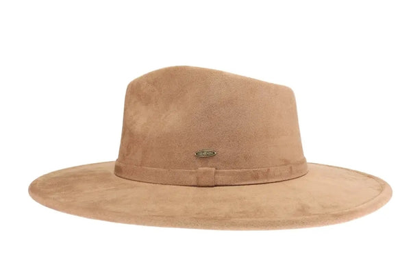 Faux Suede Rancher Hat