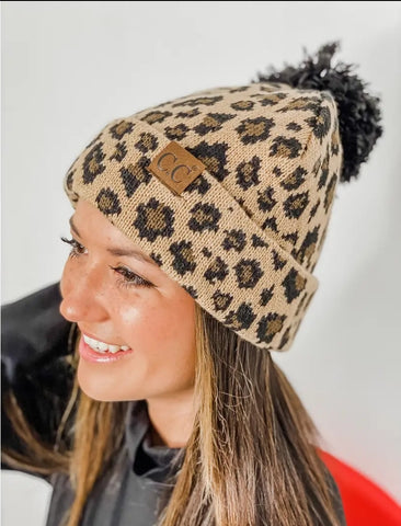 C. C. Leopard Beanie