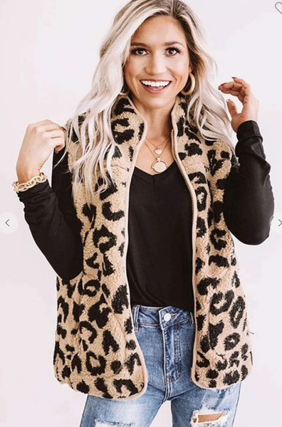 Leopard Vest