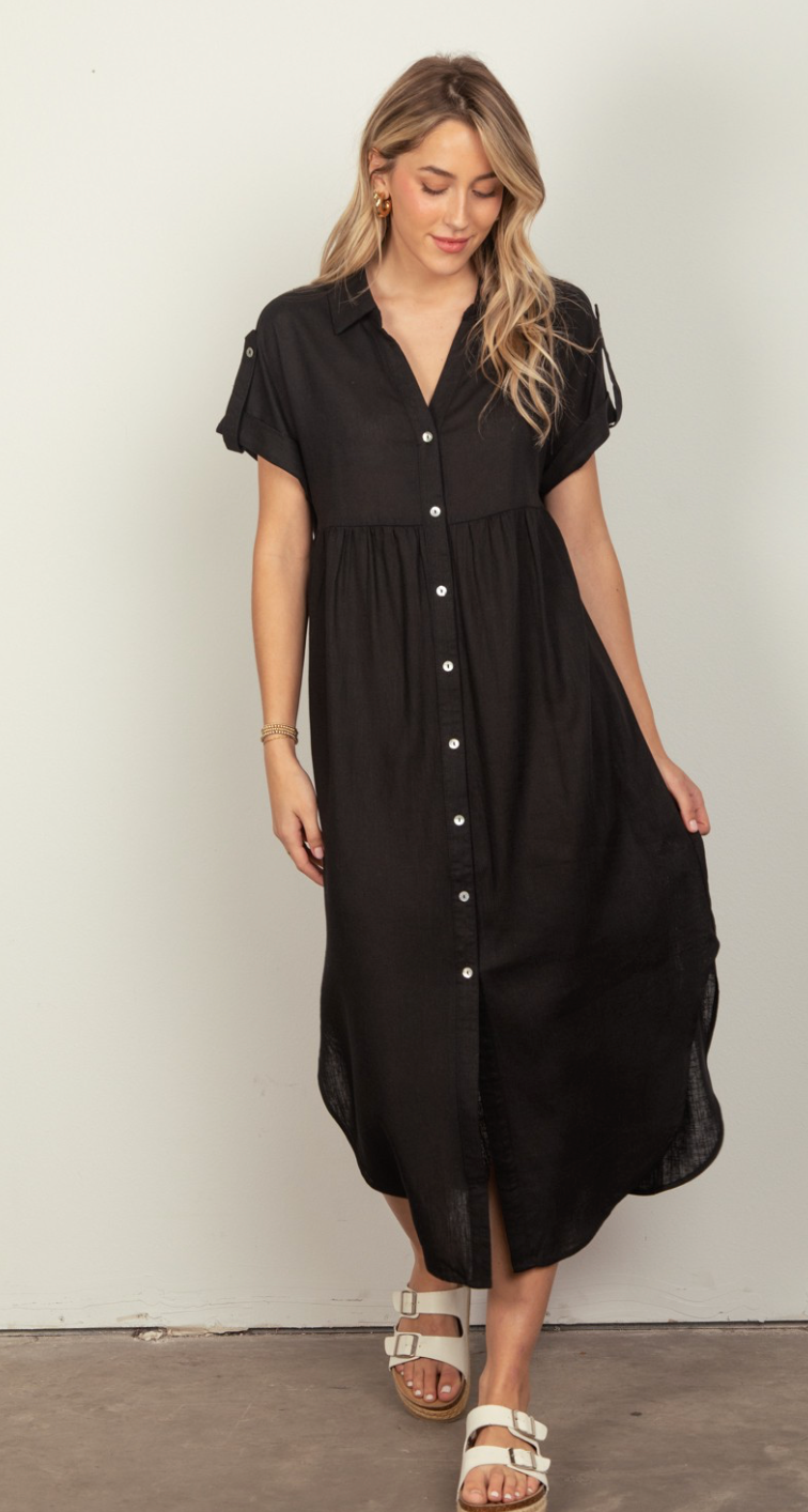 Hannah Linen Dress