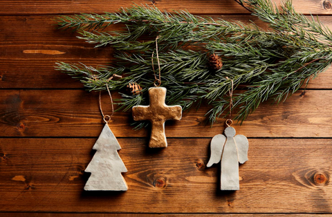 Concrete Christmas Ornaments