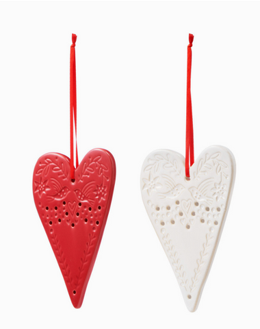 Heart Ceramic Ornament