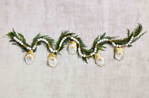 Painted Oyster Shell Garland