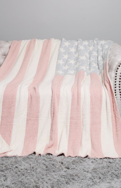 American Flag Throw Blanket