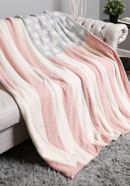 American Flag Throw Blanket