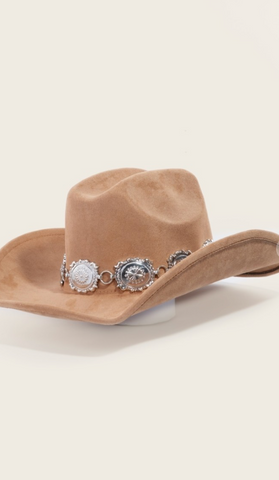 Metallic Concho Cowboy Hat