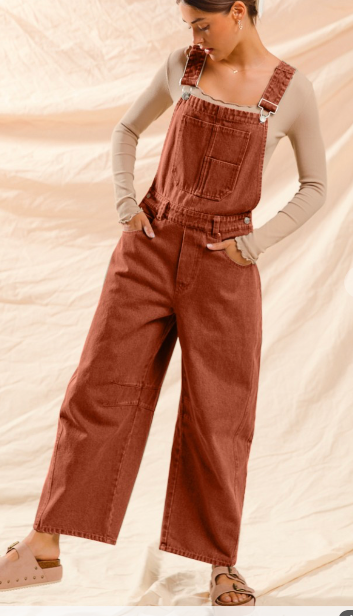 Jenny Barrel Denim Jumpsuit