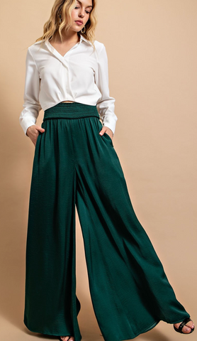 Satin Wide Leg Pants