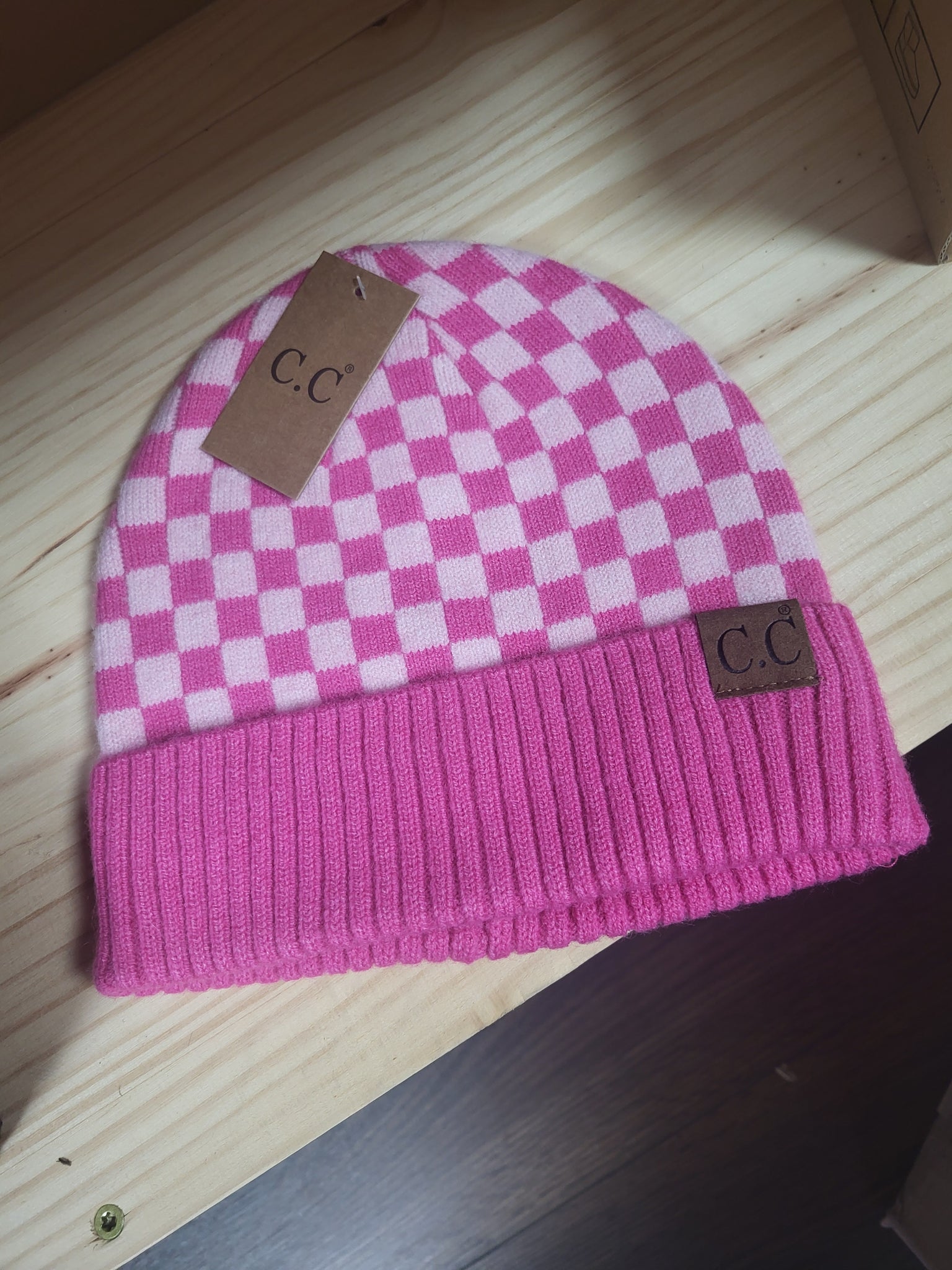 C. C. Checkered Beanie